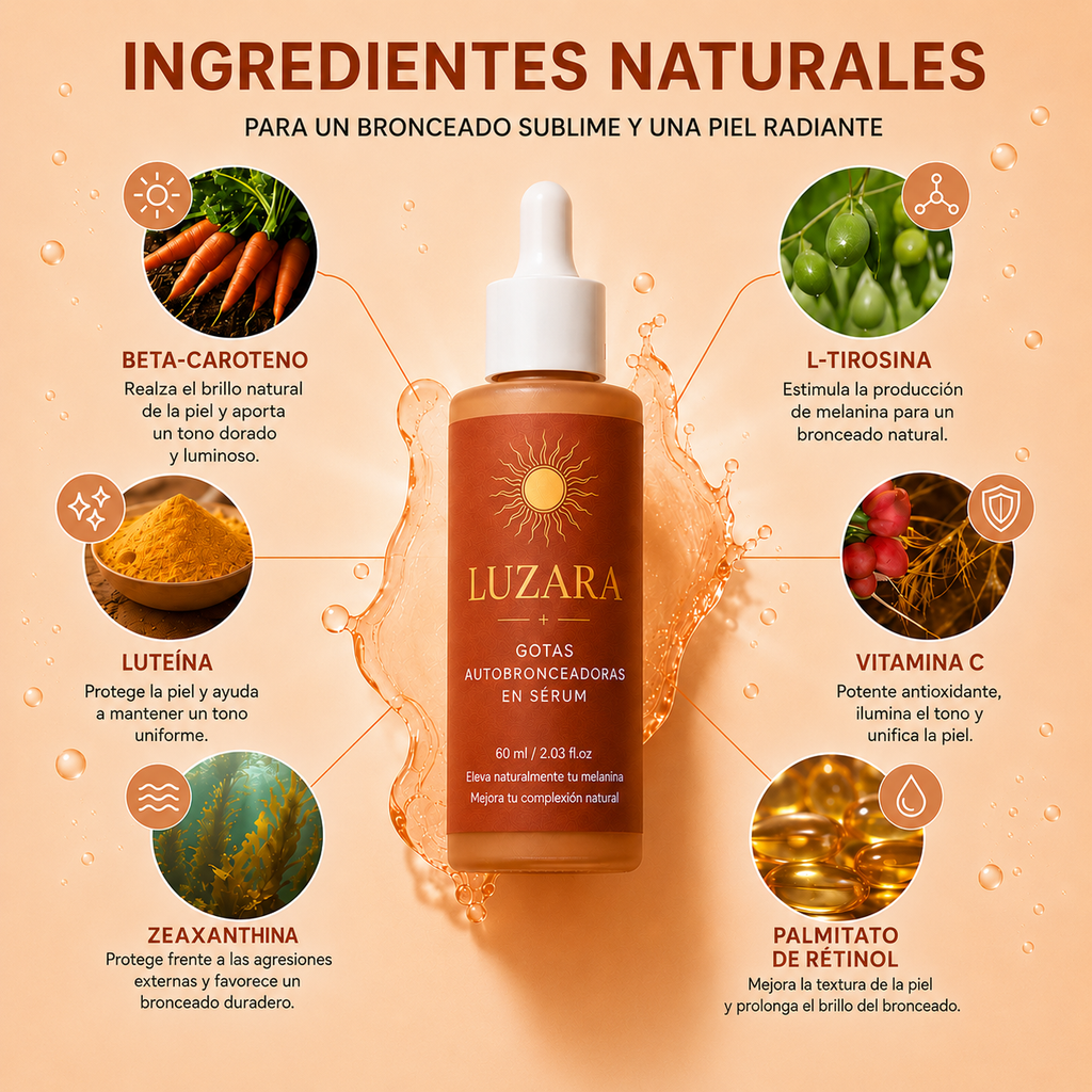 LUZARA - Tez bronceada natural durante todo el año.