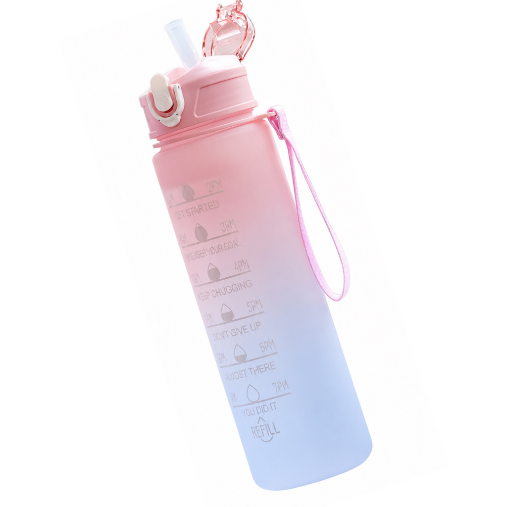 Botella de agua de plástico gratis.