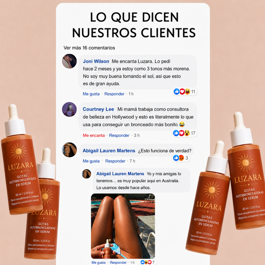 LUZARA - Tez bronceada natural durante todo el año.